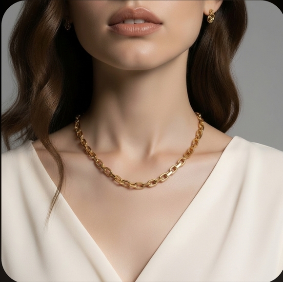 Eddie Borgo Jewelry - Eddie Borgo Supra Link Necklace -17 Inch Length.
